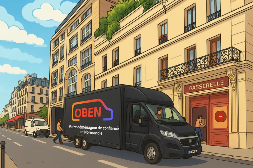 Déménagement en Groupage de Paris vers Bois Guillaume