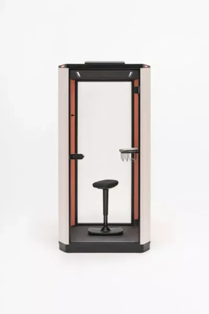 Cabine acoustique Calo compacte et design en région PACA : solution idéale à Marseille, Aix-en-Provence et Toulon pour bureaux calmes et productifs