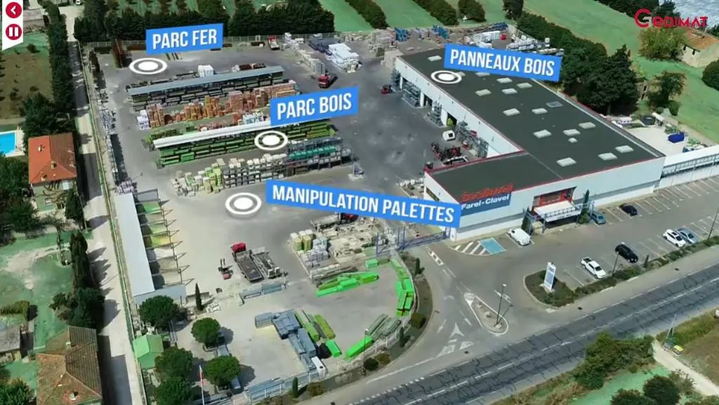Vidéos interactives et immersives pour former à la prévention des risques les caristes d’une grande enseigne de distribution de matériaux.