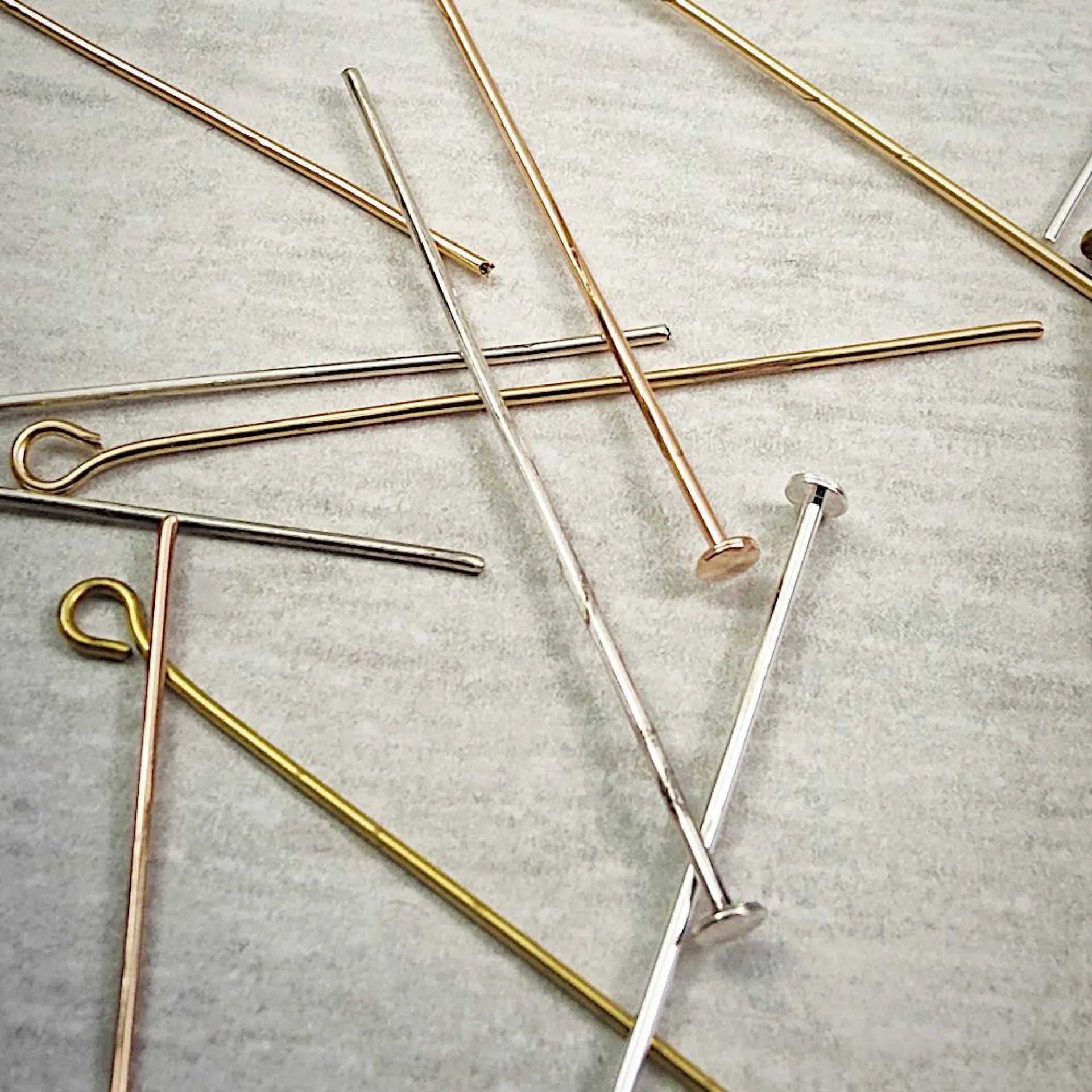 Clous pour bijoux plaqués or ou plaqués argent pour bracelets et colliers