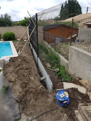 Ouverture de petites tranchées