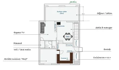 Architecte d'intérieur sur Marseille 12e arrondissement pour intégrer une extension à une maison ancienne avec rénovation totale des volumes