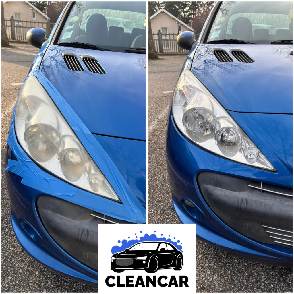 A gauche de l'image avant l'intervention/ a droite après l'intervention