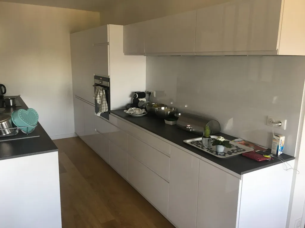 Cuisine blanche sans poignées a chambery