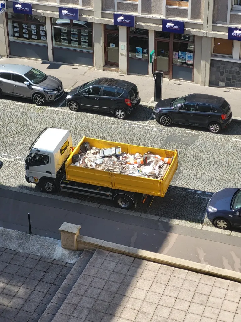 benne pour evacuer les gravats