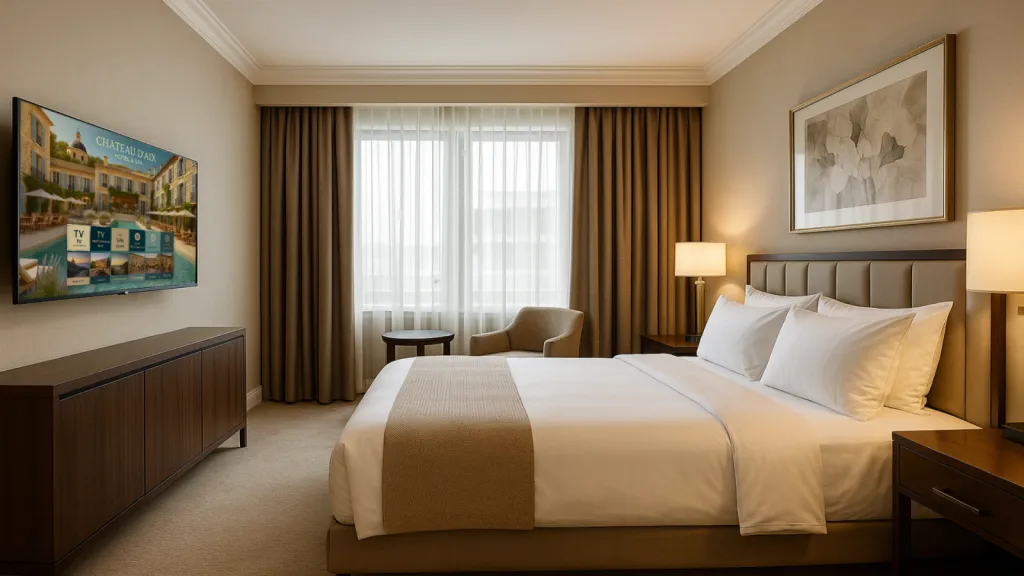 Menu IPTV avec Room directory sur mesure pour hôtels 5 étoiles