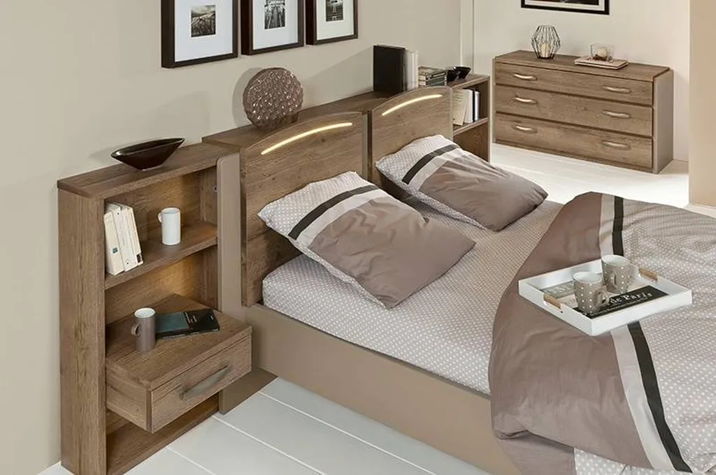 Lit double avec rangements intégrés à Lyon