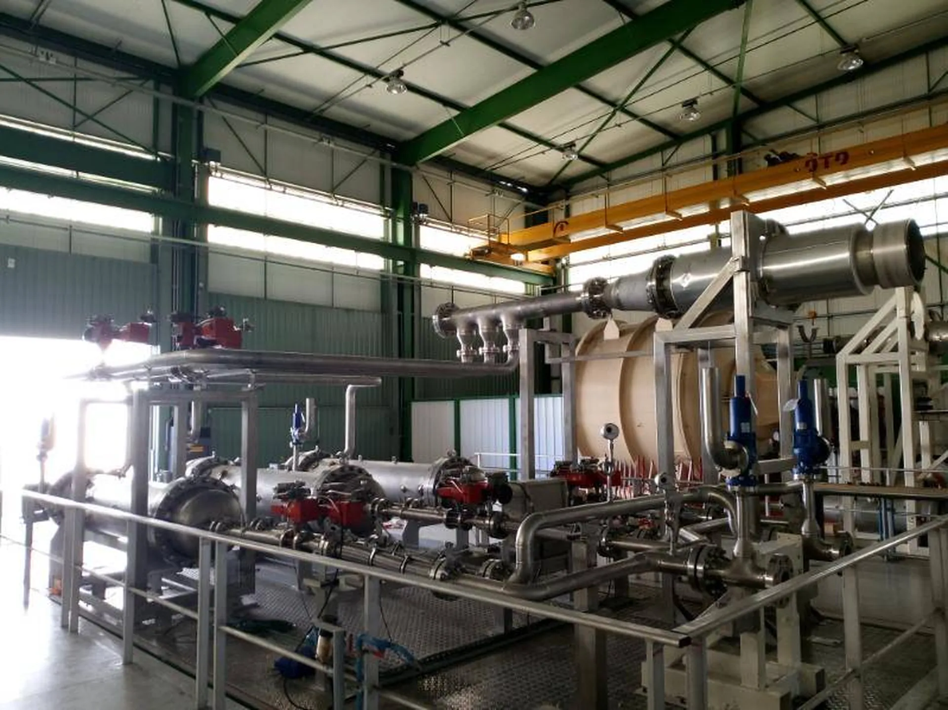 Le réseau en attente de calorifugeage