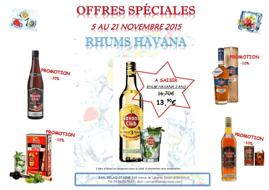 RHUM HAVANA PAS CHER GIRONDE