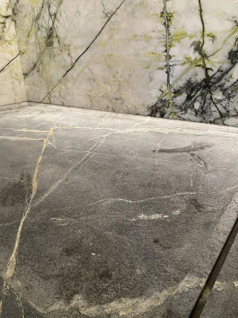 Bac à douche en Marbre Pietra Ollare à Aix en Provence