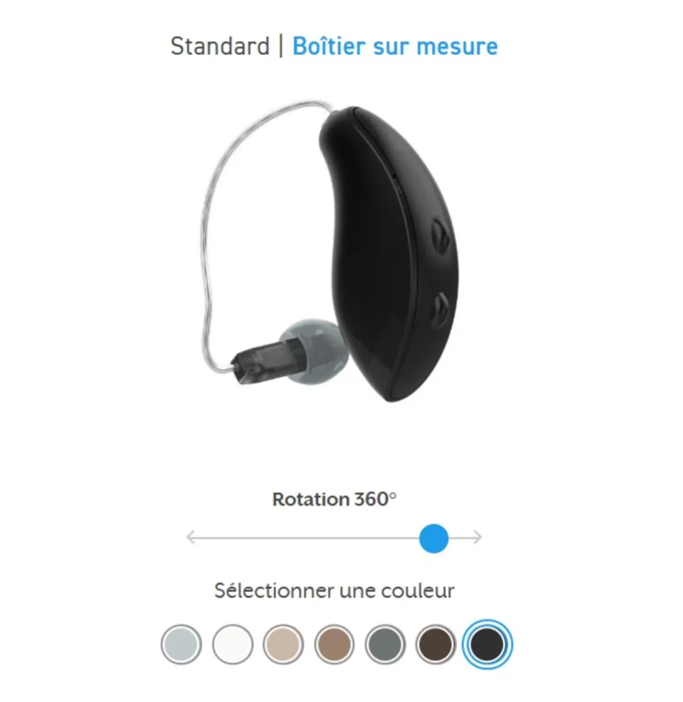 RIC 312 Omega AI : appareil auditif discret dernière technologie à L'Isle d'Abeau 38080 et en Rhône-Alpes