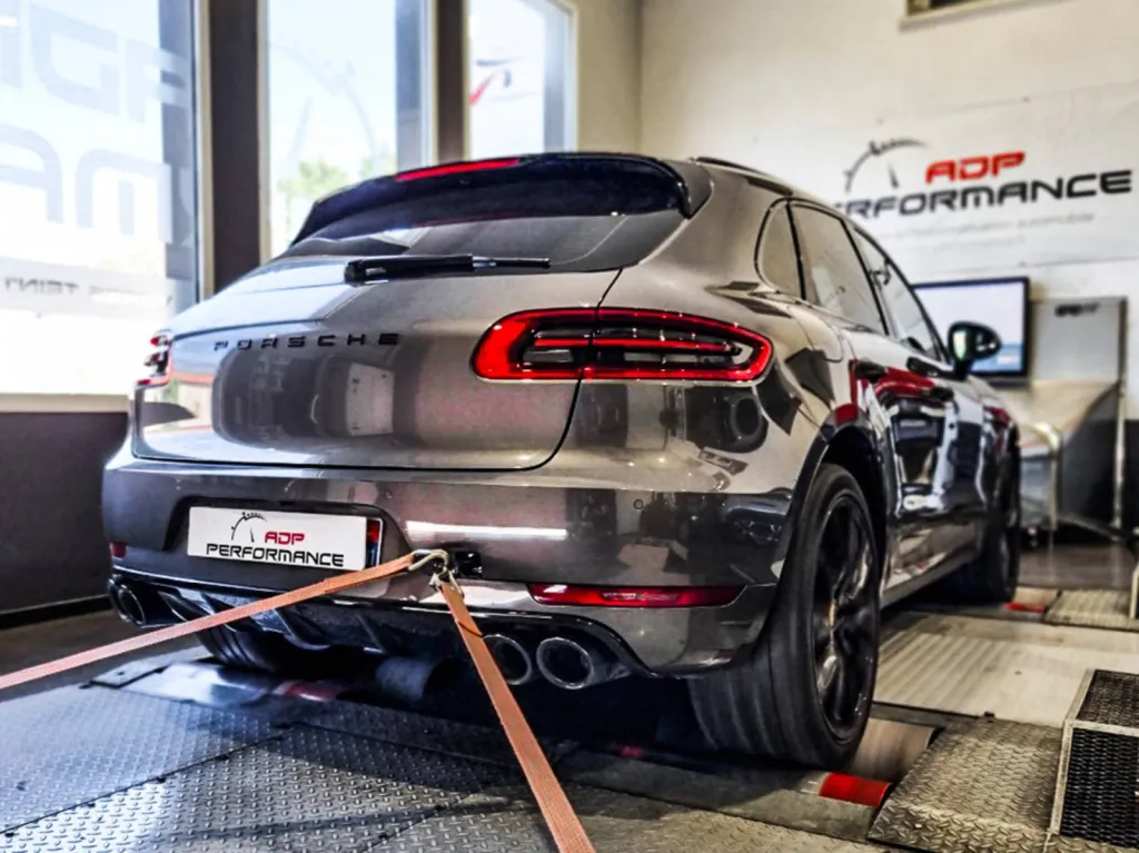 Reprogrammation moteur Stage 1 Porsche Macan 3.0 TDI 258cv - Préparation moteur sur banc de puissance - Bouches du Rhône