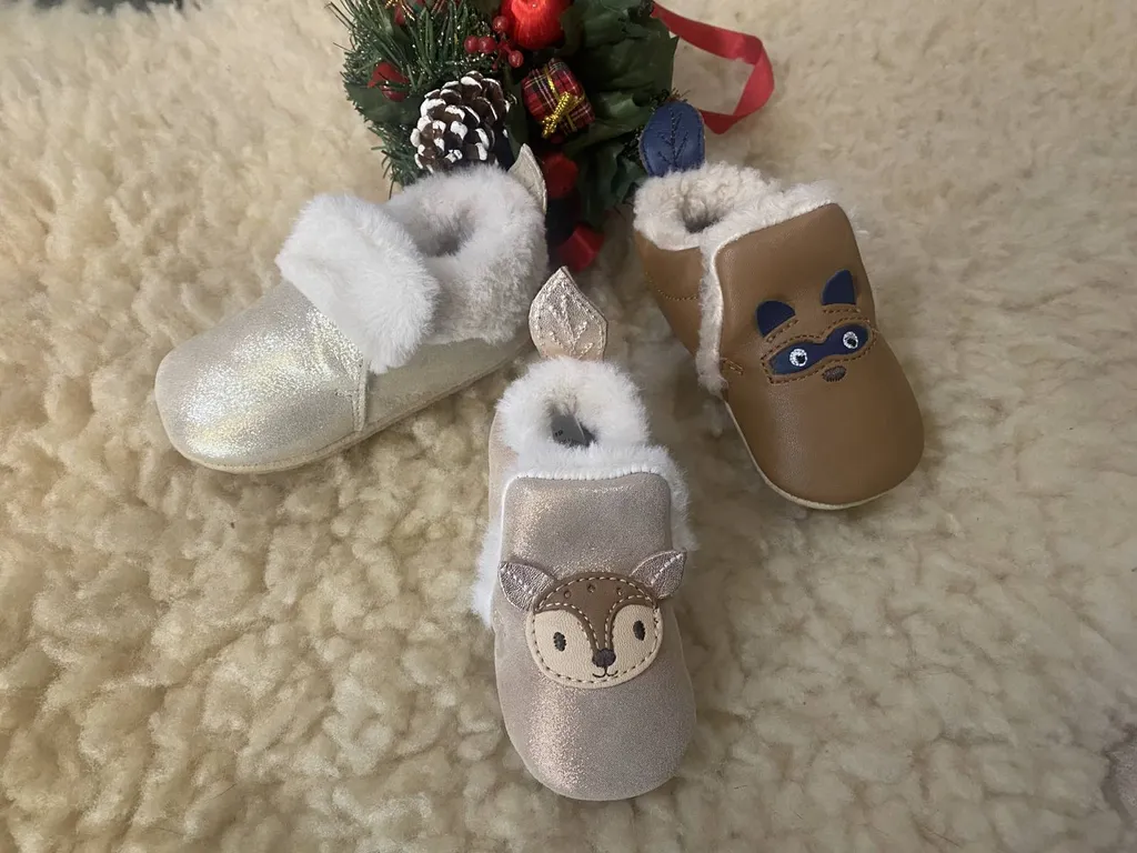 chaussons chauds en cuir souple bébé près de Bergerac