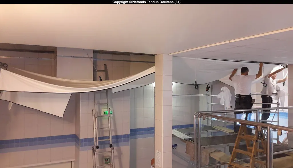 Chantier des thermes aquatiques  d’AX-Les-Thermes situé en Haute Garonne