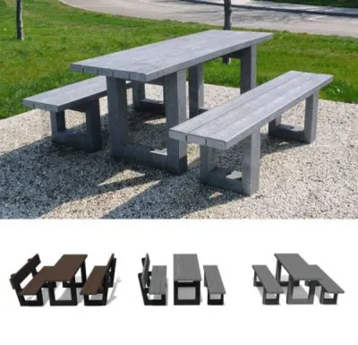 Mobiliers urbains en plastique recyclé pour les collectivités à Chambéry