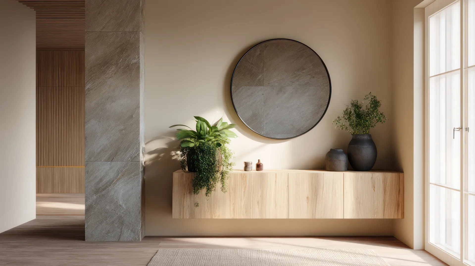 Création de miroir décoratif teinté bronze pour habillage de placard à Villefranche-sur-Saône dans le Beaujolais