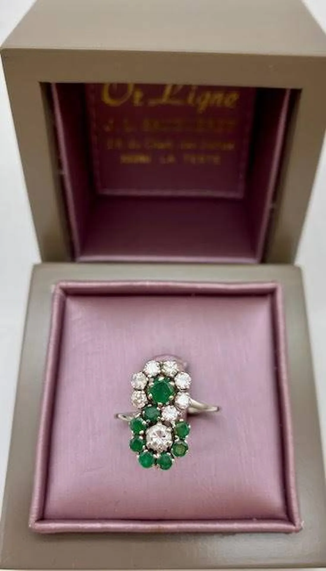 L'élégance sublime : Découvrez la bague Toi & Moi en or blanc 750/1000ème chez Or Ligne en dépôt vente près de Biganos