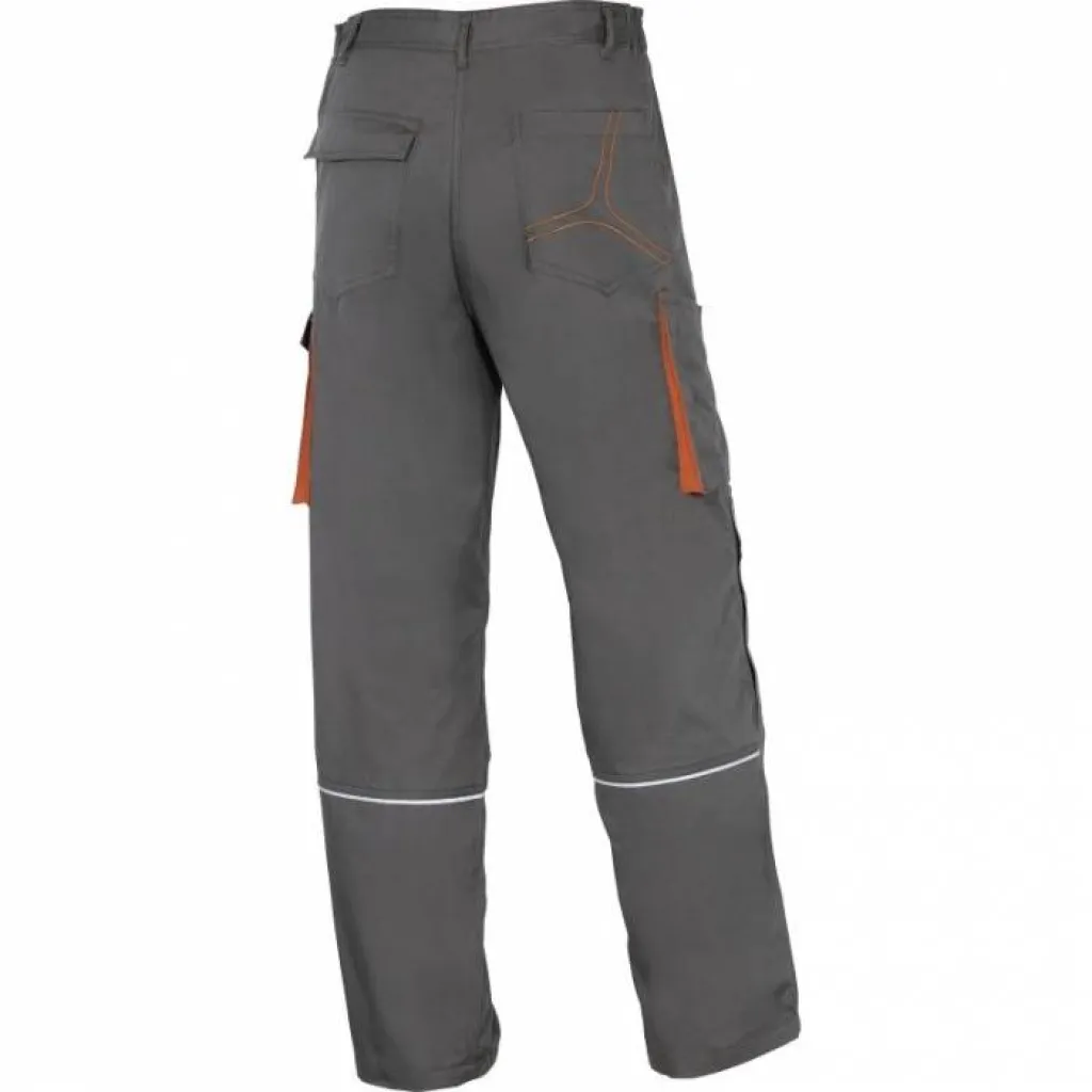 Pantalon de travail Delta Plus, Grand Suvre, BTP, industrie, mécanique couleur gris