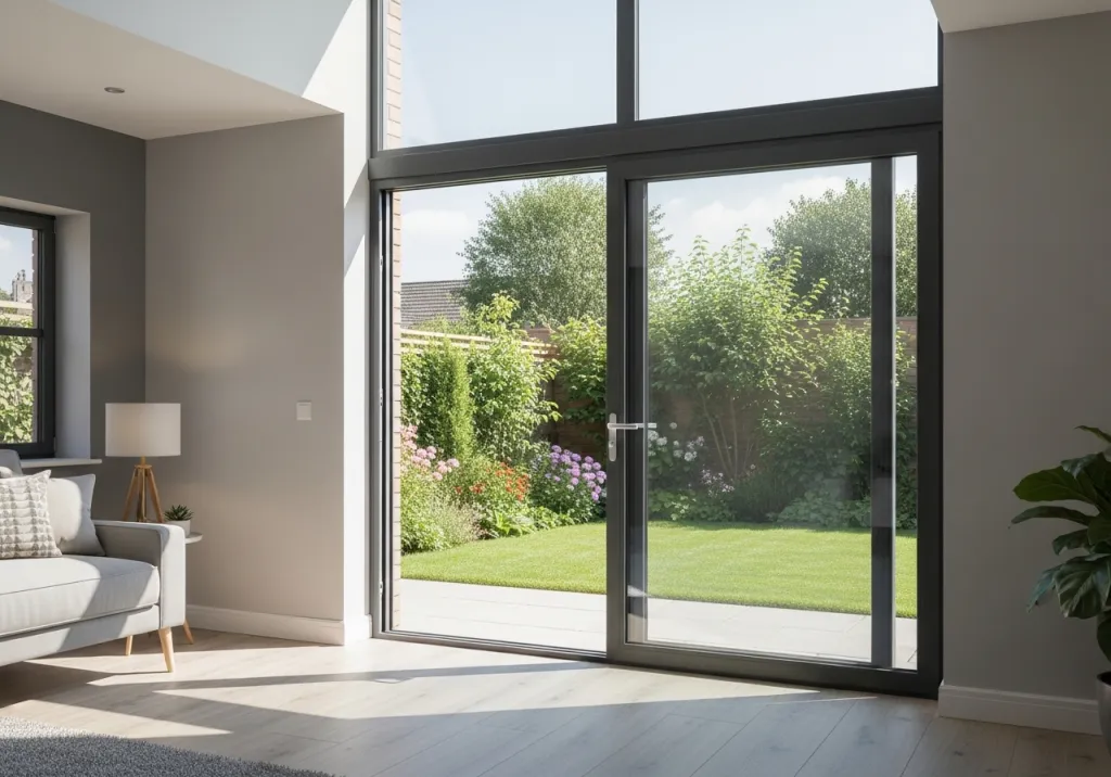 Achat de baie vitrée coulissante galandage avec vitrage solaire pour lumière naturelle à Pézenas dans l’Hérault 34120