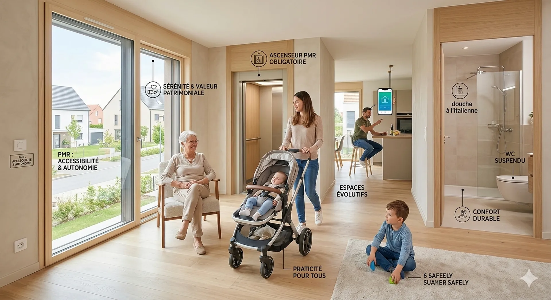 Anticiper l'avenir avec un logement neuf aux normes PMR et aux espaces évolutifs dans le Bas-Rhin