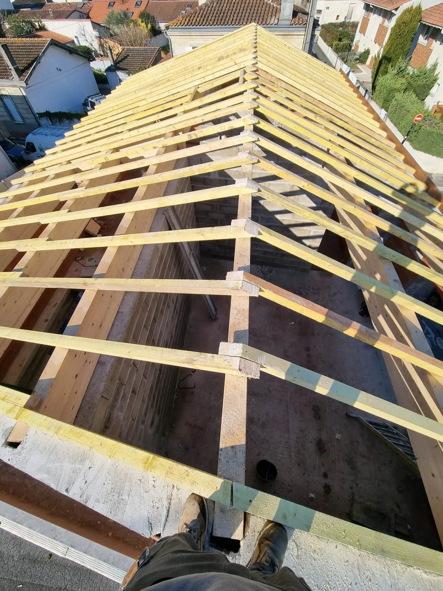 charpente traditionnelle à Saint Médard en Jalles