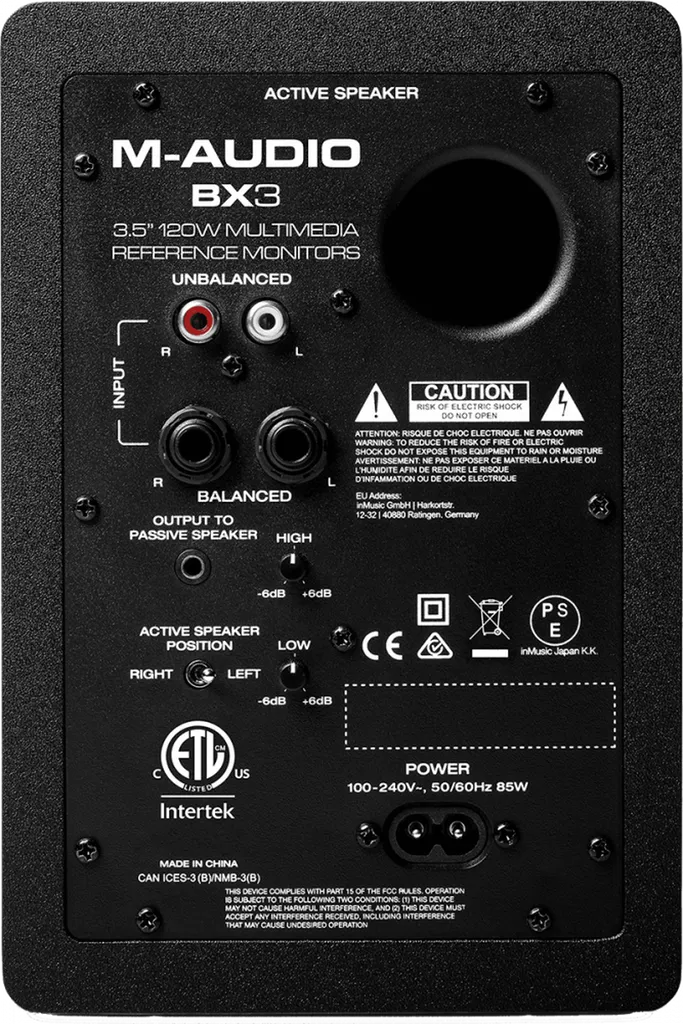 M-Audio BX3 (la paire) - Paire d'enceintes de monitoring