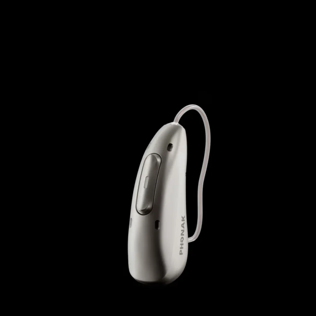 Aide auditive Phonak CROS Infinio pour perte auditive unilatérale sur une seule oreille