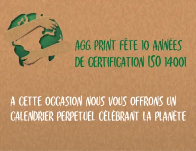 AGG PRINT CÉLÈBRE DIX ANNÉES DE CERTIFICATION ISO 14001 !