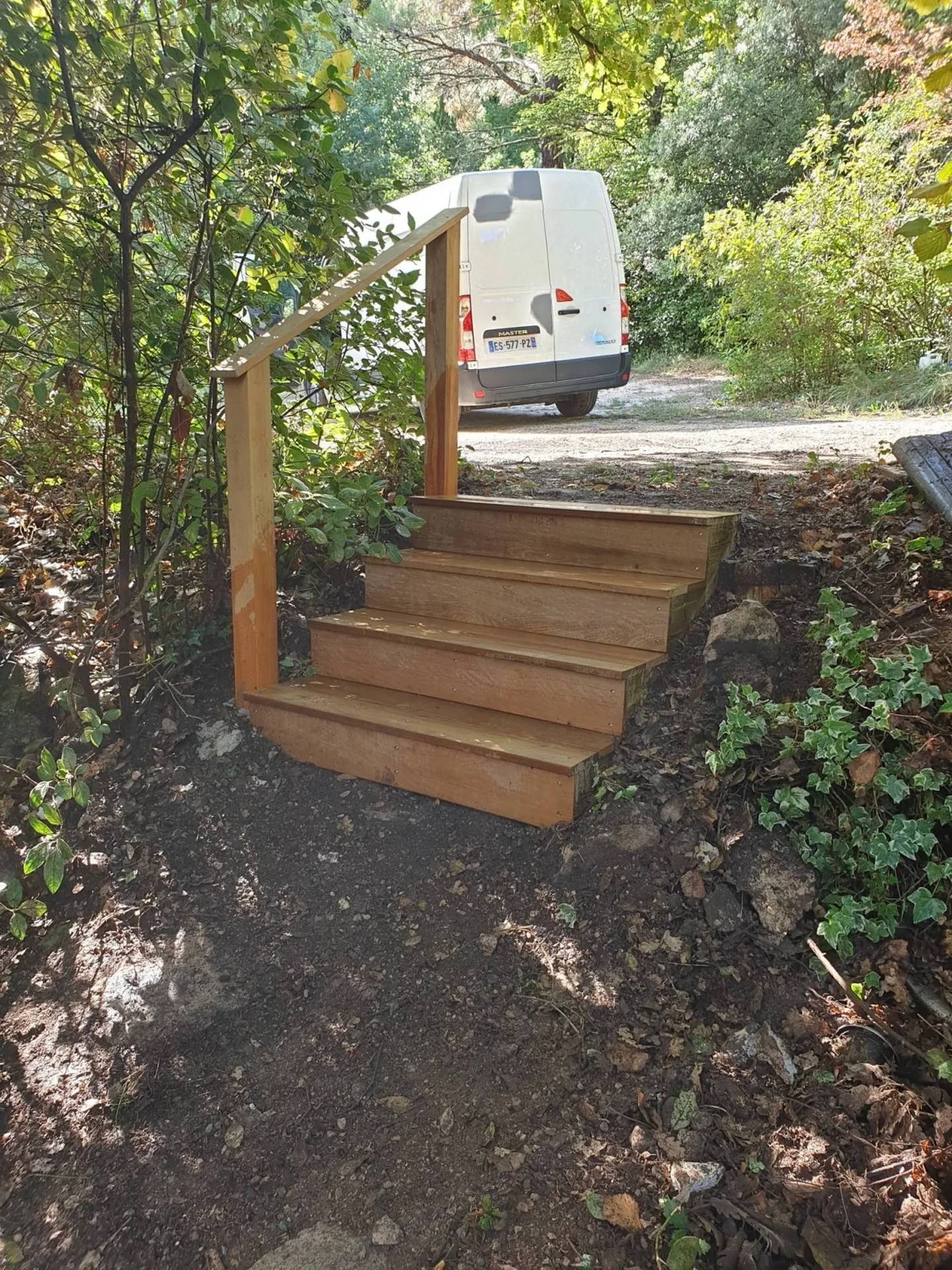 Remplacement escalier en itauba