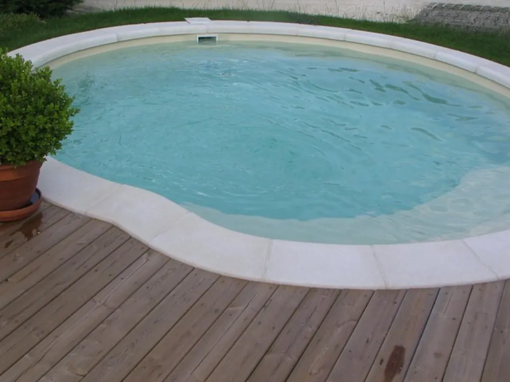 Piscine en forme de cercle