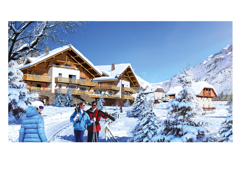 Appartement 2C Vaujany Centre village exposition sud/est 