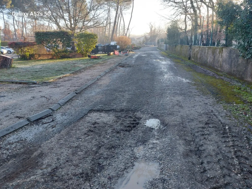 réfection de voirie sur Nans les pins dans le Var