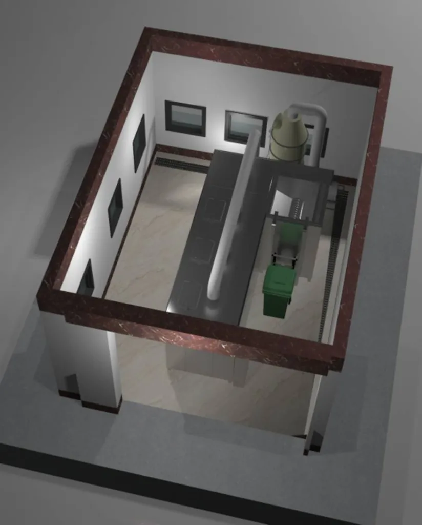 Eco-digesteur® traitement de 2000kg de déchets alimentaires par jour en compost NFU 44051
