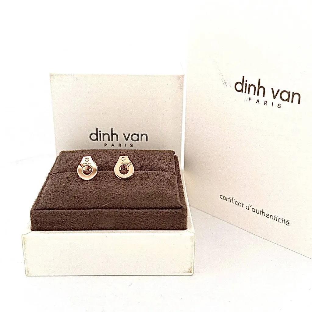 Dinh Van Paris – Élégance intemporelle en or rose et diamants chez Or Ligne La Teste