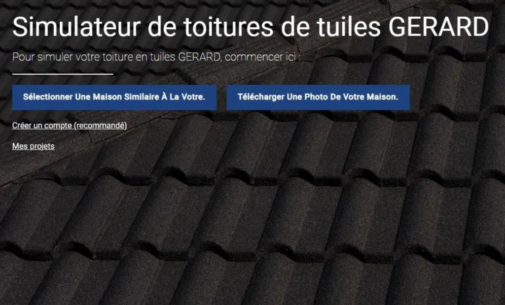 Simulateur de toitures métalliques GERARD 2