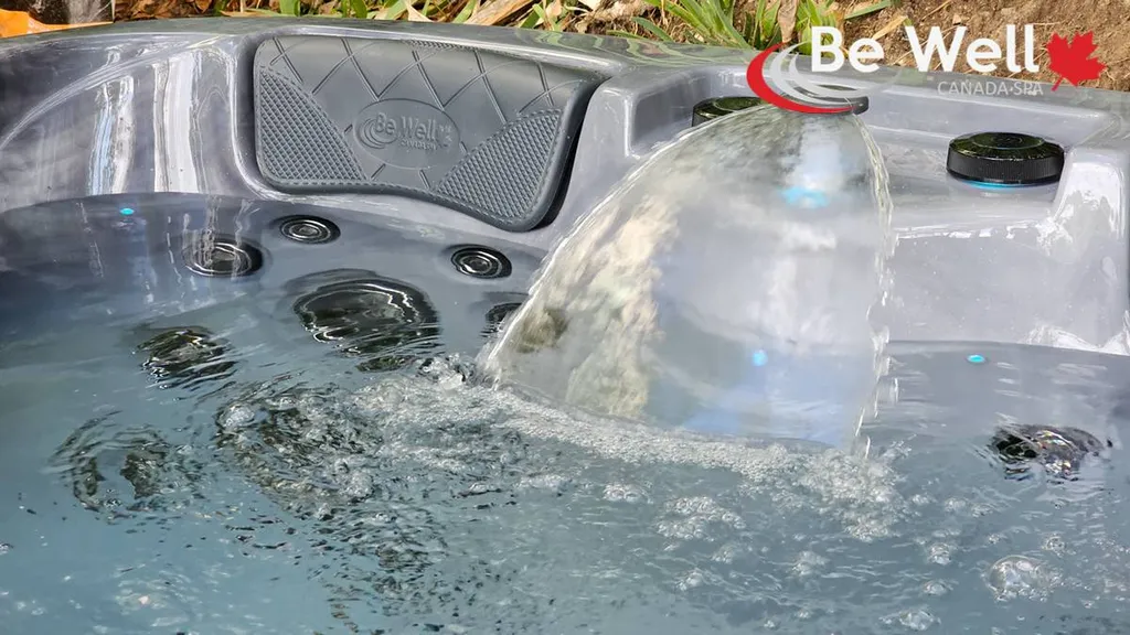 Installation d’un spa haut de gamme Be Well O366 Storm Cloud dans un jardin provençal