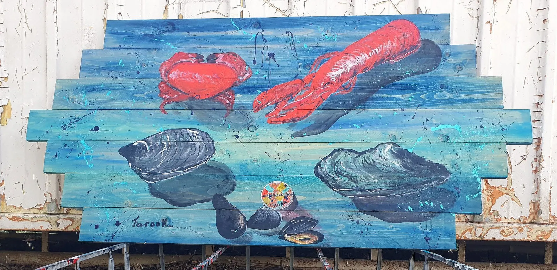 Fresque Artiste Farouk Boukraa 