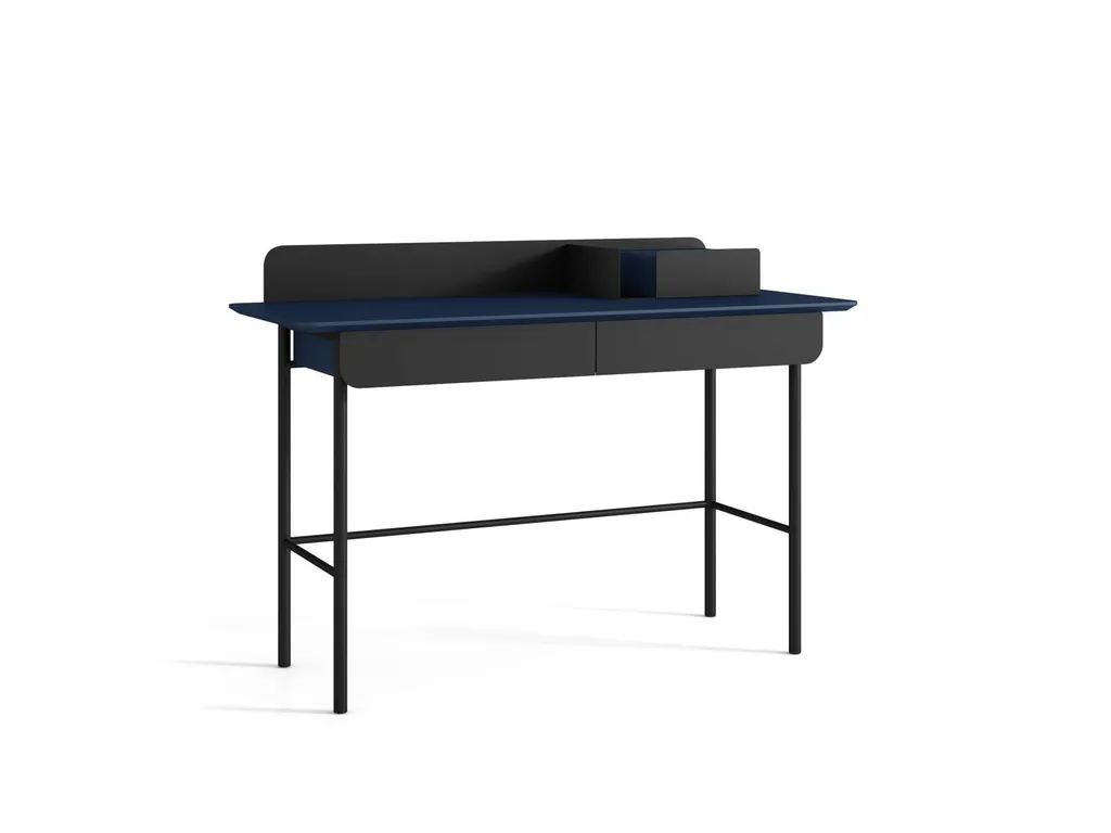 Bureau contemporain SET avec tiroir et plateau en bois