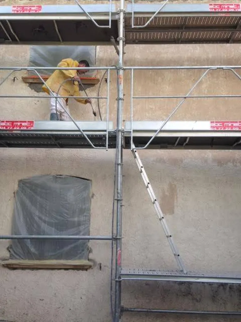 Rénovation façade-décroutage- mortier