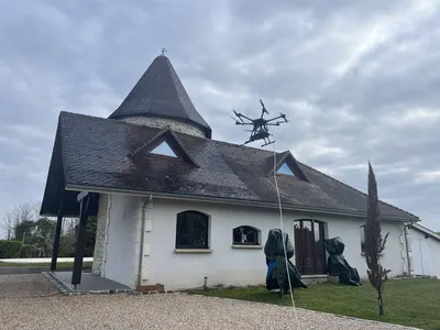 nettoyage de toiture par drone en Gironde
