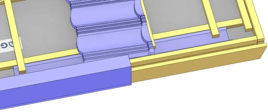 Tuiles métalliques en rive - Méthode avec Couloir - Vue extérieure