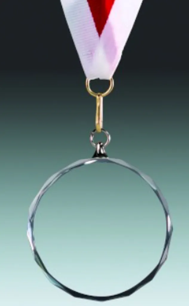 Médaille en verre Ø80mm épaisseur 10mm  à personnalisaer