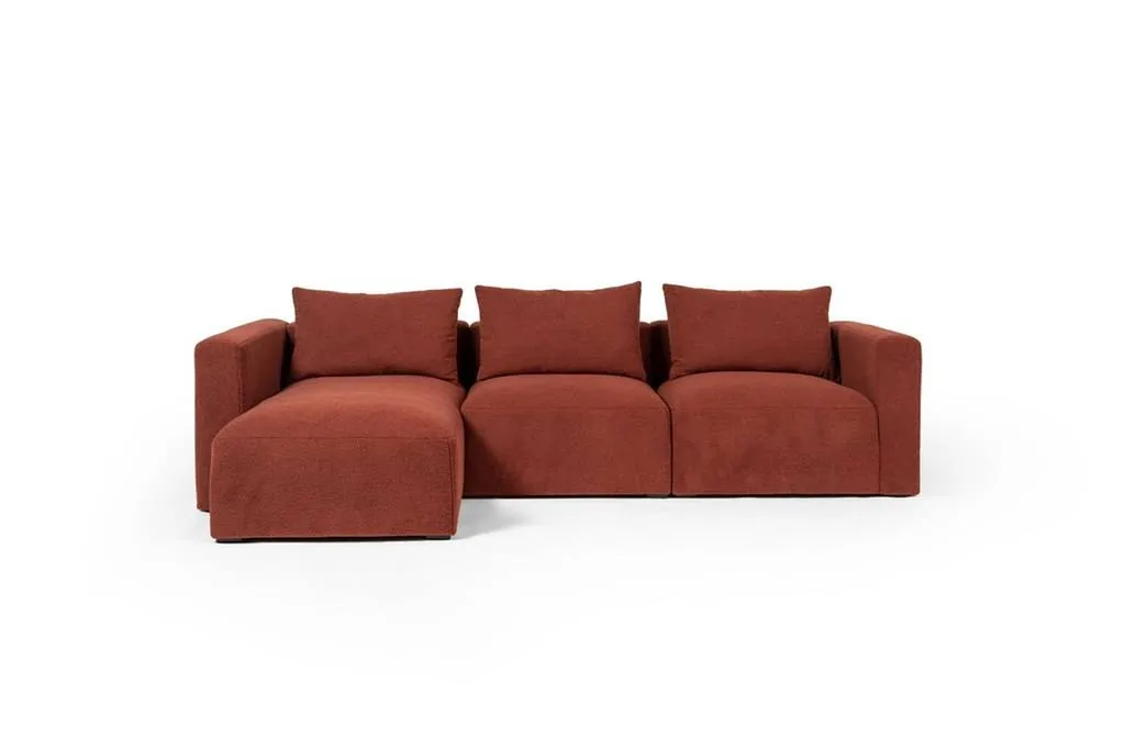 canape d'angle en velours rouge près de marseille