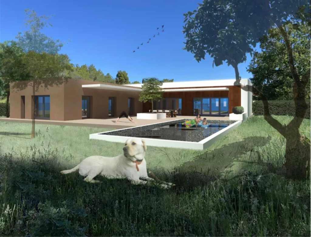 realisation clé en main, d une maison conteporaine avec pisicne aux Arc  proche  draguignan