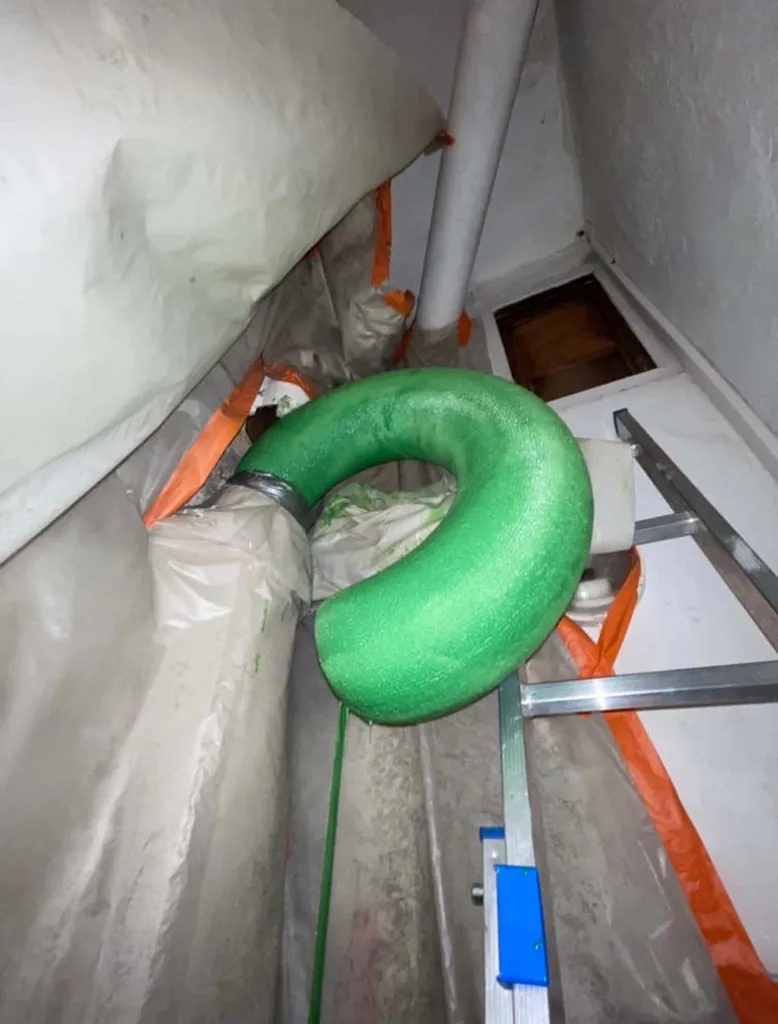 Chemisage d’une colonne de 12 ml à Villefranche-sur-Mer