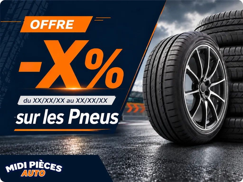 Profitez de remises immédiates sur vos pneus été et 4 saisons dans vos agences Midi Pièces Auto