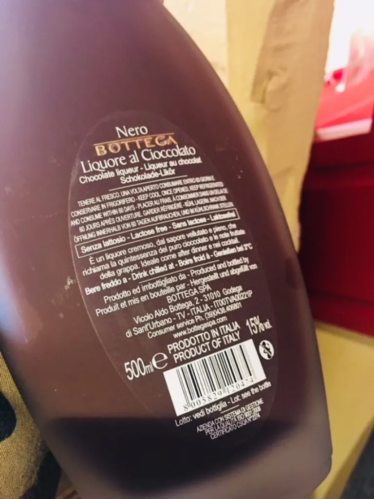 Crème de chocolat noir et grappa