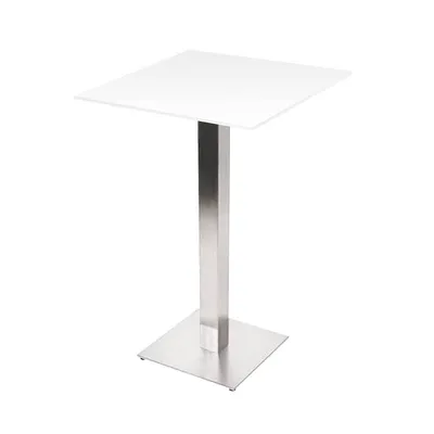 Location de guéridon blanc et alu à Lyon pour réceptions