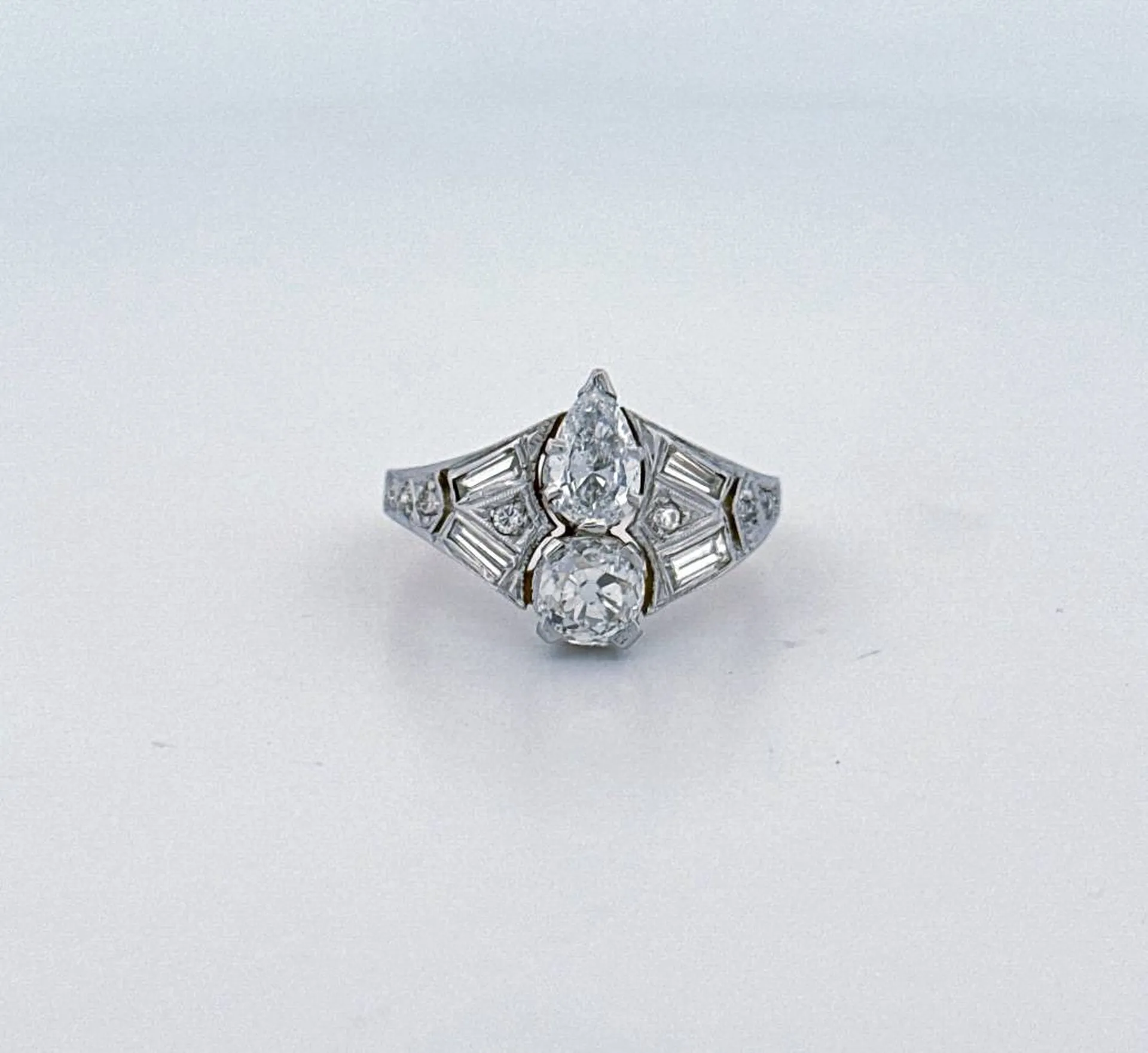 Bague rétro or et diamants – Dépôt-vente Or Ligne au cœur du Bassin d’Arcachon