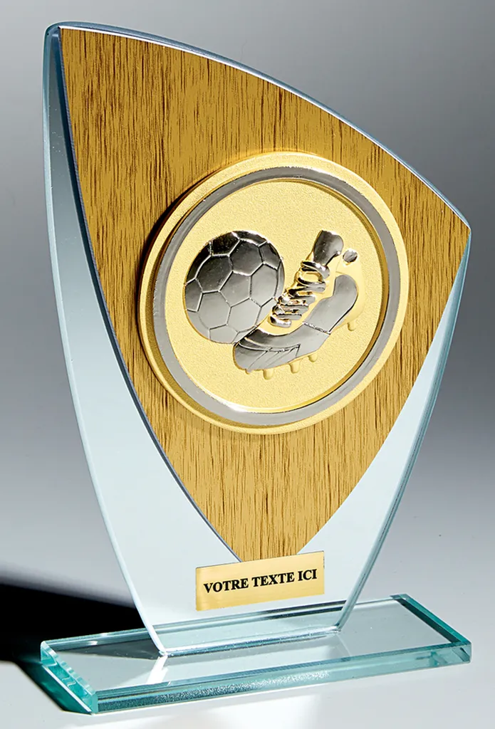 TROPHEE TOUTES DISCIPLINES EN VERRE Hauteur unique